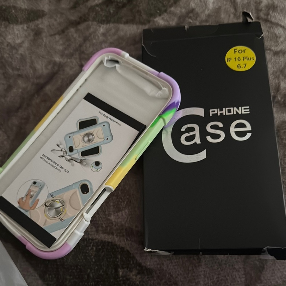 Multicolor Phone Case for IP 16 Plus 6.7